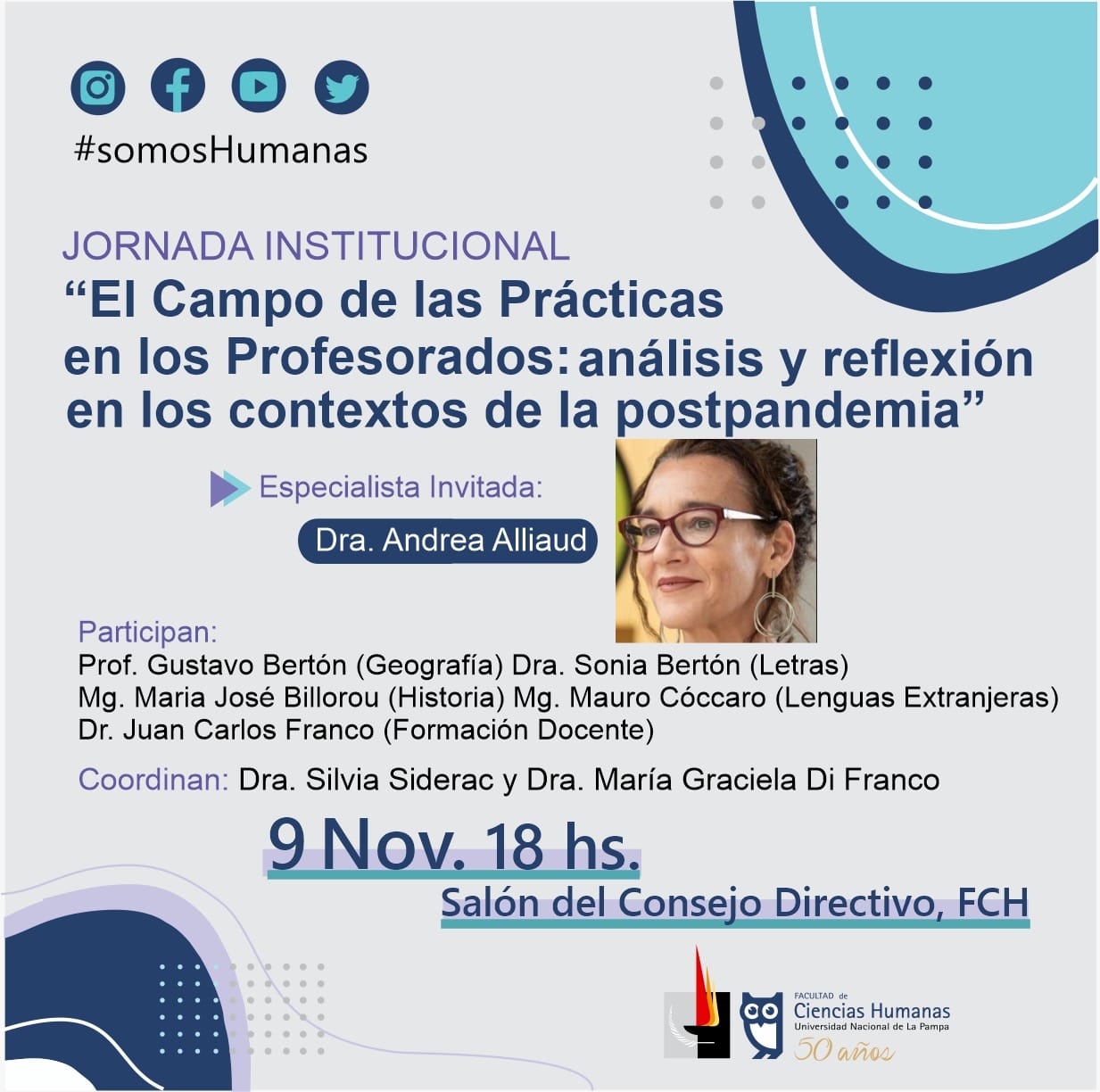 Jornadas Institucionales El Campo de las Prácticas en los Profesorados: análisis y reflexión en los contextos de la postpandemia